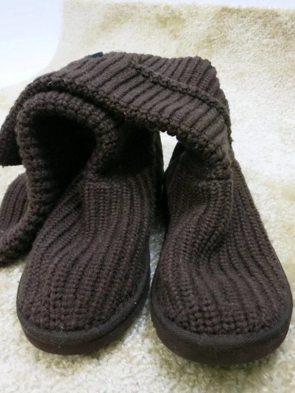 UGG Textile Australian Sock Style Winter Boots Knit Textile footwear Kids SZ 5
